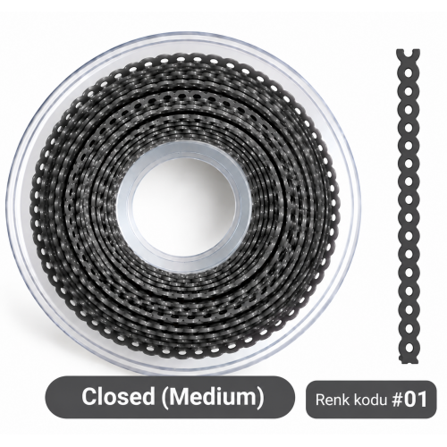Power Chain Closed(Medium) 15ft SilverGrey