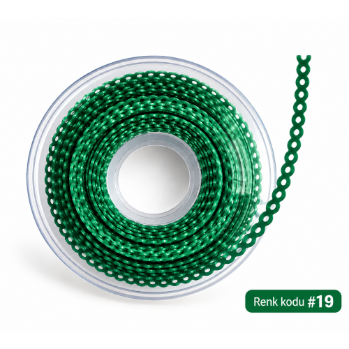 Power Chain Closed(Medium) 15ft Metalik Green
